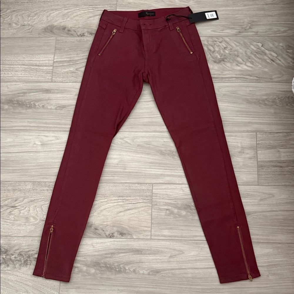 Stylish Maroon Skinny Jeans for Women